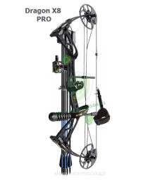 Zestaw Łuk bloczkowy Sanlida Dragon X8 PRO 10-70# 18-31cali (czarny) (camo)