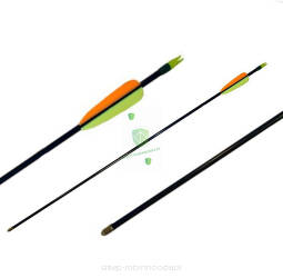 Strzała Fiberglass Trooper czarna 30" EK standard z włókna szklane (czarna) dla siły do 30lbs