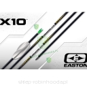 Strzały Easton X10 carbon - kompletne - tuzin (12szt) X10 Socx Beiter Pin Nock Lotki Spin Wing groty stalowe (12szt)