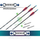 6x strzała Radius skylon carbon ID 4.2mm - strzały jak Avalon Classic Carbon - lotki EP23, pin nock, groty break-off