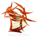 -40% Lotka pióro Trueflight 3.5" BARRED Parabolic -naturalna (orange)