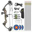 Zestaw Łuk bloczkowy Topoint M3 Camo zestaw RTS 10-30# 17-27cali kolor Camo