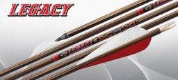 Strzała Tradycyjna LEGACY 2117 Easton Aluminium - z lotką pióro 4" Shield tuzin