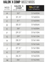 Moduły Mathews HALON-X Comp MCC2 75.A I - size I 28"
