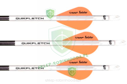 lotki NAP TWISTER 2" QUICKFLETCH termokurczliwe (orange)