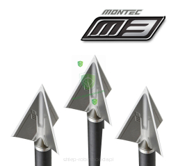 Grot G5 MONTEC M3 myśliwski broadhead - 100gr stalowy stały