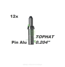 Piny aluminiowe Tophat 0.204" pod nasadkę pin nock - pin alu TopHat .204" (12szt)