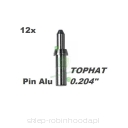 Piny aluminiowe Tophat 0.204" pod nasadkę pin nock - pin alu TopHat .204" (12szt)