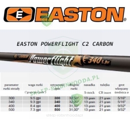 24x Promienie carbon EASTON POWER FLIGHT Powerflight 