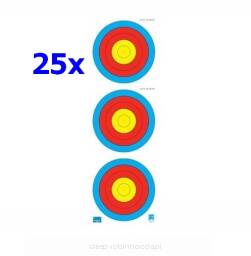 25x Tarcza papierowa 3x20cm klasyczna 18m hala