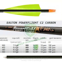 Strzała POWERFLIGHT Carbon pióro 4" Shield grot Easton CB tarczowy