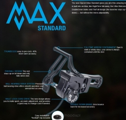 Podstawka opadająca RIPCORD MAX Standard Rest (czarna) 