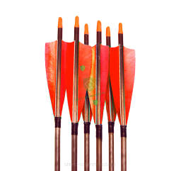 Strzała POWERFLIGHT pióro 4" Shield - Carbon Easton lotka naturalna z owijką