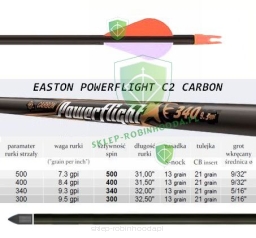 Strzała POWERFLIGHT Carbon 400 lotka XPV 2