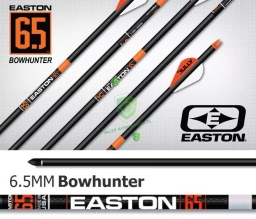 strzały Easton Bowhunter 6.5MM 500 z lotką z pióra 4" Shield grot CB - 1szt