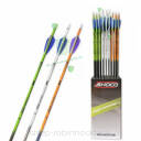 Strzała Carbon Inceptor Shocq 4.2mm z piórami naturalnymi 3" (1szt)