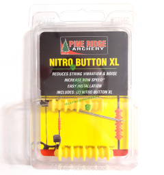 Tłumiki cięciwy - Pine Ridge Nitro Button XL - żółte - przyspieszacz  cięciwy 