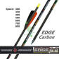 12x strzała Carbon EDGE Skylon tradycyjna - lotka pióra naturalne (shield 4) - spine 400 500 600 700 800
