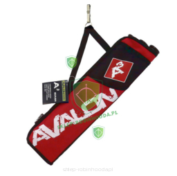 Kołczan sportowy AVALON A3 czerwony  3-rurkowy 
