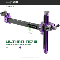 Celownik SHIBUYA ULTIMA RC3 Carbon ULTIMA RC III 2024 klasyczny 520-9" fioletowy (purple)  RCIII