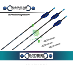 Strzały skylon RADIUS carbon Spin Wing - jak Classic Carbon - lotki Spin Wing, pin nock, groty break-off - 12szt 