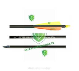 Zestaw Strzały EASTON alu XX75 Gamegetter czarne Lotki Shield 4 pióro