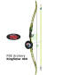 Łuk PSE KingFisher RH 56" siła 40# łuk na ryby - zestaw PSE kingfisher czarno-zielony na ryby