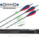 Strzały skylon RADIUS carbon - Lotkii pióra parabolic 3" naturalne strzała carbon cienka radius tradycyjna - 12szt