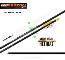 Strzała Easton SONIC 6.0 Carbon  Sonic 6mm - lotki Blazer 2" - 250, 300, 340, 400, 500, 600 - 6szt