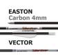 Strzała Easton Vector Carbon 4mm - lotka EP23 - spin 600, 800, 1000, 1200, 1400, 1600, 1800, 2000 (12szt)