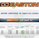 Promienie carbon EASTON LIGHTSPEED 3D 400  SuperLite-Carbon (2szt) 2 rurki